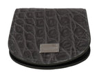 Dolce &amp; Gabbana Gray Exotic Skin Condom Case Holder Pocket Wallet