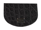 Dolce &amp; Gabbana Gray Exotic Skin Condom Case Holder Pocket Wallet