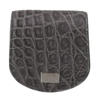 Dolce &amp; Gabbana Gray Exotic Skin Condom Case Holder Pocket Wallet