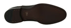 Dolce &amp; Gabbana Brown Leather Laceups Dress Mens Shoes