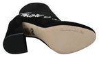 Dolce &amp; Gabbana Black Suede Love Is Beauty Boots Shoes