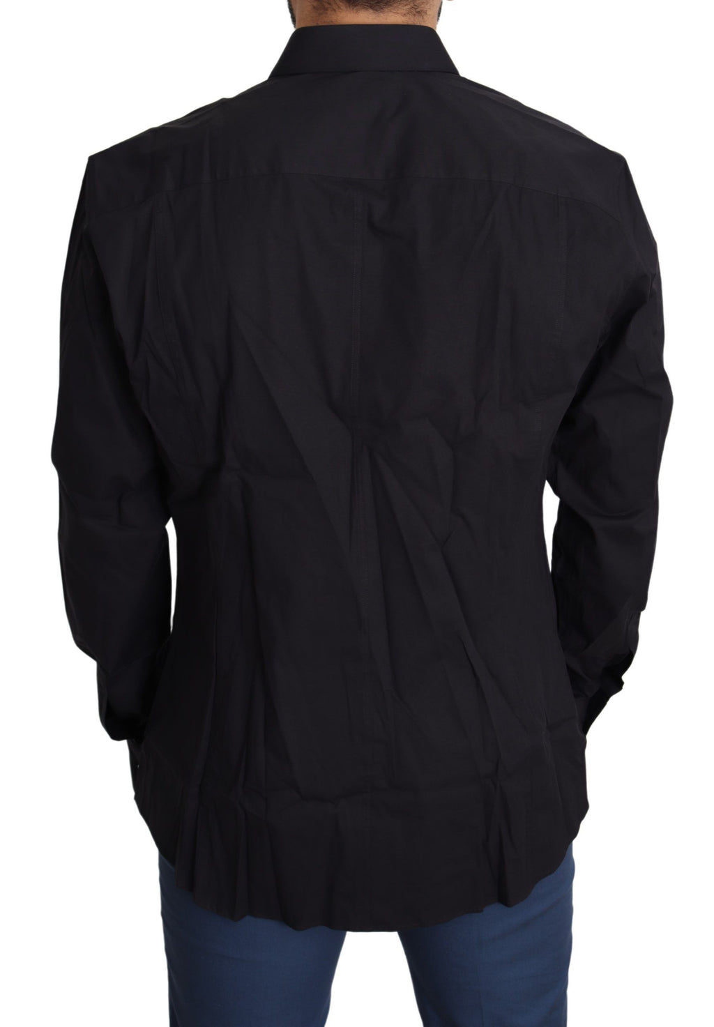 Dolce &amp; Gabbana Black Cotton Stretch Dress SICILY Shirt