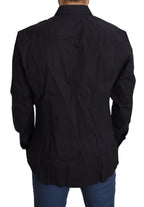 Dolce &amp; Gabbana Black Cotton Stretch Dress SICILY Shirt