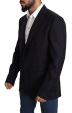Dolce &amp; Gabbana Black Wool Single Breasted NAPLES Blazer