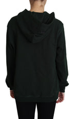 Dolce &amp; Gabbana Dark Green Crown Embroidery Hoodie
