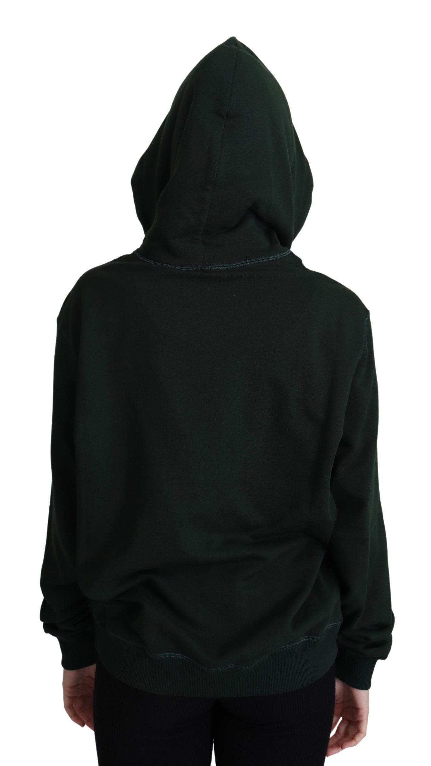 Dolce &amp; Gabbana Dark Green Crown Embroidery Hoodie