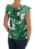 Dolce &amp; Gabbana Pineapple Banana Sequins Blouse T-shirt