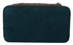 Dolce &amp; Gabbana Gray Skin Leather Vanity Case Toiletry Shaving Bag