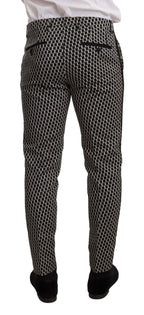 Dolce &amp; Gabbana Black White Check 3 Piece Set MARTINI Suit