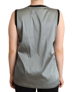 Dolce &amp; Gabbana Silver Round Neck Sleeveless Casual Tank Top
