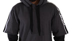 Dolce &amp; Gabbana Gray Black Cotton Hooded #DGMILLENNIALS Sweater