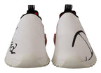 Dolce &amp; Gabbana White Red Sorrento Sandals Sneakers