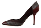 Dolce &amp; Gabbana Multicolor Exotic Leather Heels Pumps Shoes