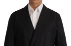 Dolce &amp; Gabbana Black Polka Dotted Cotton Blazer Jacket