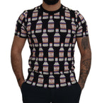 Dolce &amp; Gabbana Black Kiss of Venus Cotton Crew T-shirt