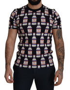 Dolce &amp; Gabbana Black Kiss of Venus Cotton Crew T-shirt