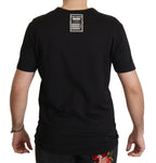 Dolce &amp; Gabbana Black DG Baroque Cotton Crewneck T-shirt