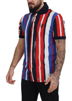 Dolce &amp; Gabbana Multicolor Cotton Polo Top T-shirt