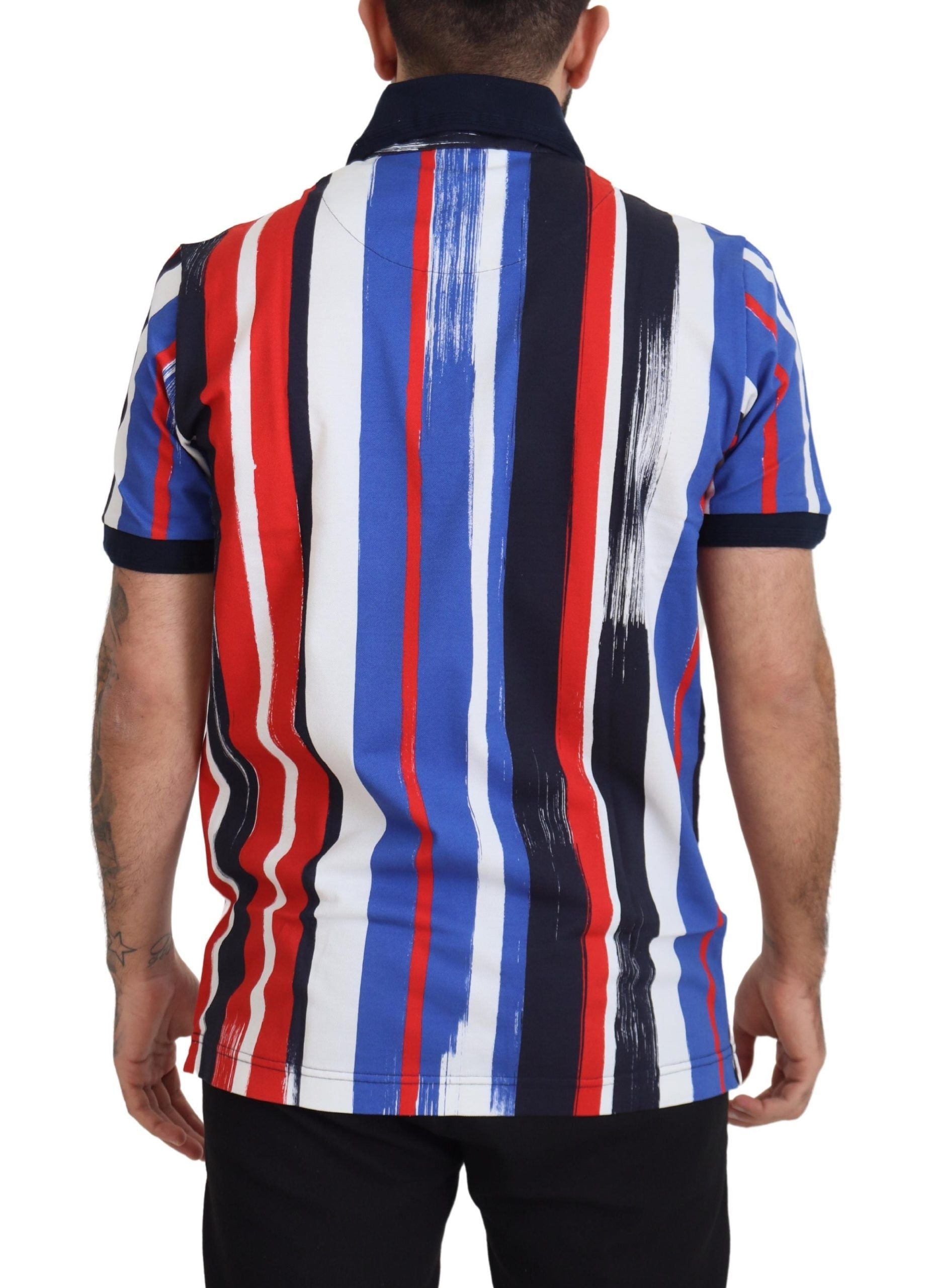 Dolce &amp; Gabbana Multicolor Cotton Polo Top T-shirt