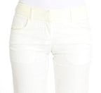 Ermanno Scervino White Striped Straight Fit Pants