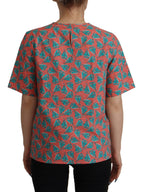 Dolce &amp; Gabbana Pink Sail Boat Print Cotton T-shirt