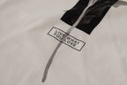 Dolce &amp; Gabbana White Black Roses Crewneck Cotton T-shirt