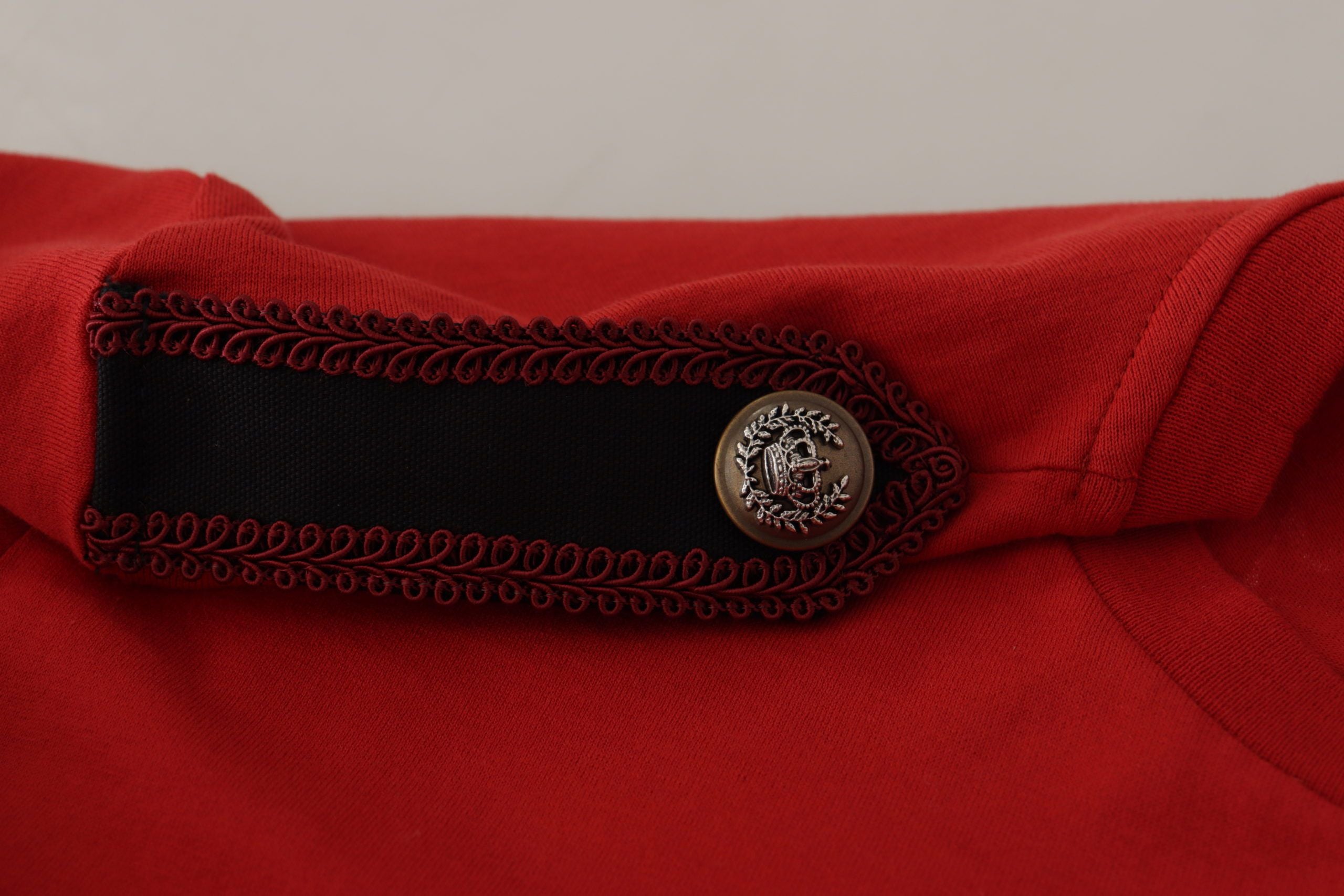 Dolce &amp; Gabbana Red Amor Vincit Omnia Crewneck T-shirt