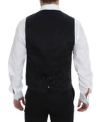 Dolce &amp; Gabbana Gray Wool Formal Dress Vest Gilet Weste