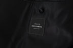 Dolce &amp; Gabbana Black Double Breasted Coat Blazer Jacket