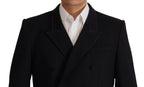 Dolce &amp; Gabbana Black Double Breasted Coat Blazer Jacket