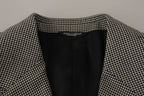 Dolce &amp; Gabbana Gray Checkered Single Breasted Jacket Blazer