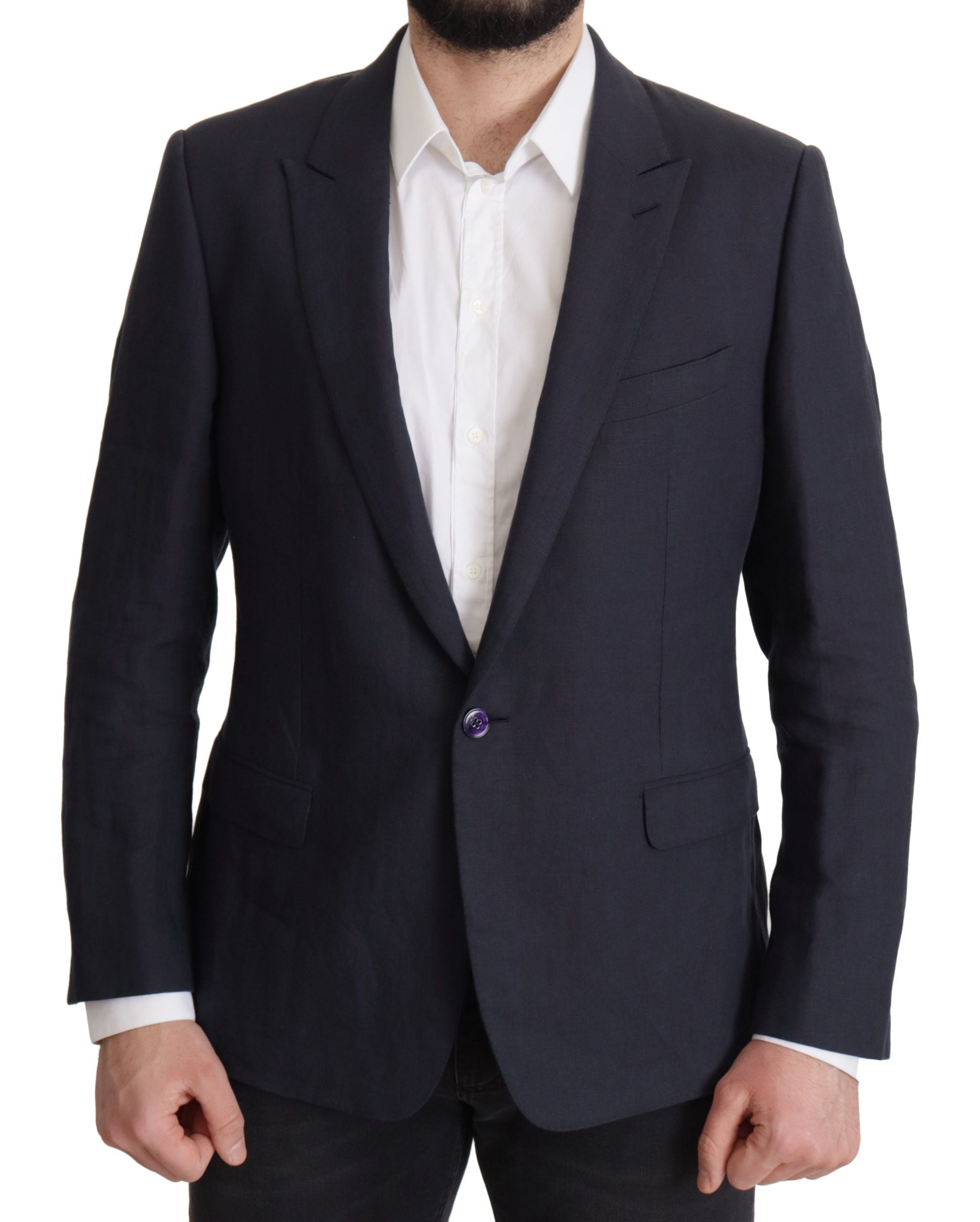 Dolce &amp; Gabbana Dark Blue HAUTE COUTURE Jacket Coat Blazer