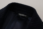 Dolce &amp; Gabbana Black Cotton Cardigan Long Coat Men Jacket