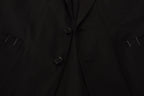 Dolce &amp; Gabbana Black Cotton Single Breasted Blazer Jacket