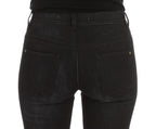 Ermanno Scervino Blue Cotton Blend Slim Fit Bootcut Jeans