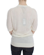 Dolce &amp; Gabbana White 100% Cashmere Sweater