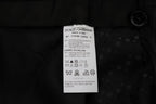 Dolce & Gabbana Blue Striped Cotton Dress Formal Pants
