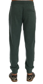 Dolce & Gabbana Green Cashmere Training Pants