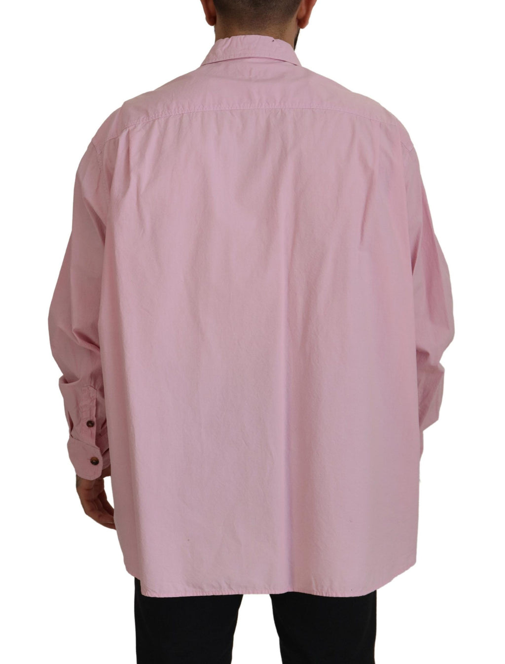 Dolce &amp; Gabbana Pink Casual Button Down Long Sleeves Shirt