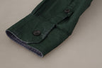 Dolce &amp; Gabbana Dark Green Button Down Long Sleeves Shirt