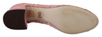Dolce &amp; Gabbana Pink Taormina Lace Crystal Pumps Pastel Shoes