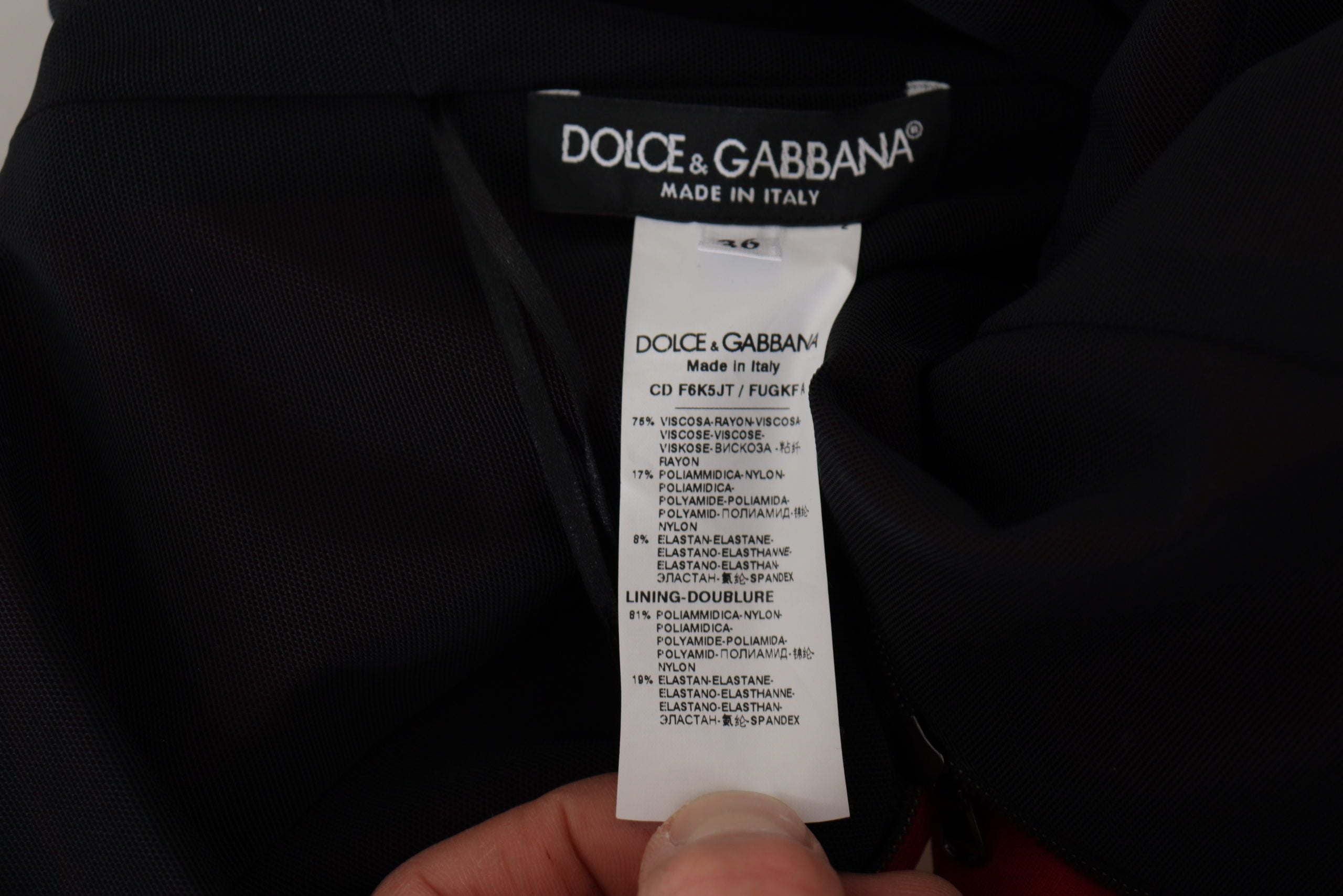 Dolce &amp; Gabbana Red Sweetheart Neck Bodycon Midi Dress