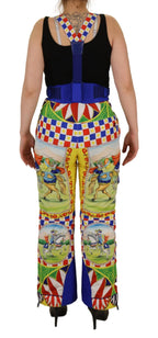 Dolce &amp; Gabbana Multicolor Printed Snow Trouser Pants