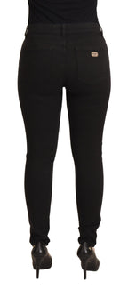 Dolce &amp; Gabbana Black Mid Waist Skinny Denim Cotton Jeans