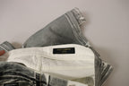 Dolce &amp; Gabbana Gray Washed High Waist Denim Pants Cotton Jeans
