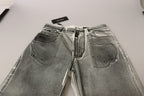 Dolce &amp; Gabbana Gray Washed High Waist Denim Pants Cotton Jeans
