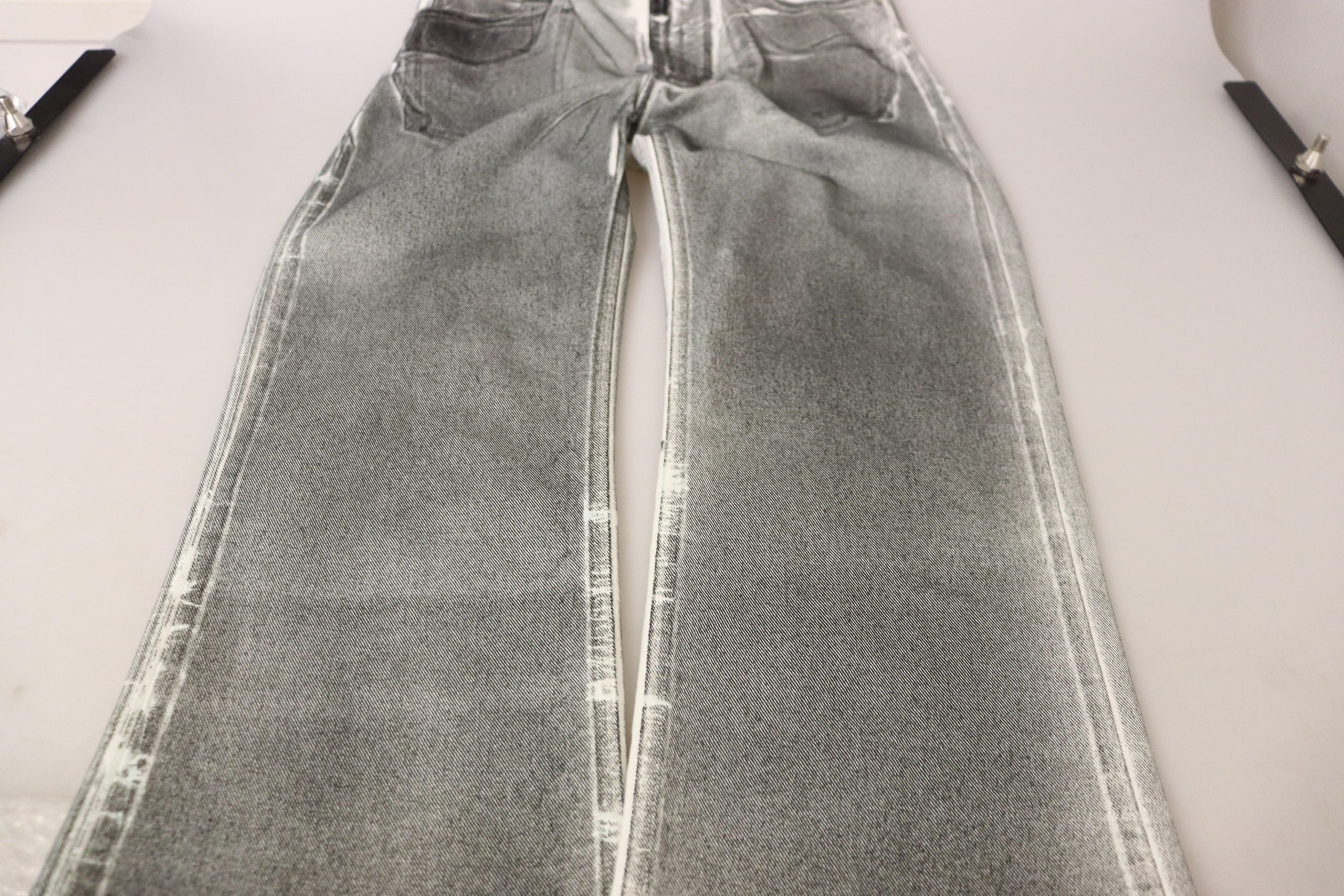 Dolce &amp; Gabbana Gray Washed High Waist Denim Pants Cotton Jeans