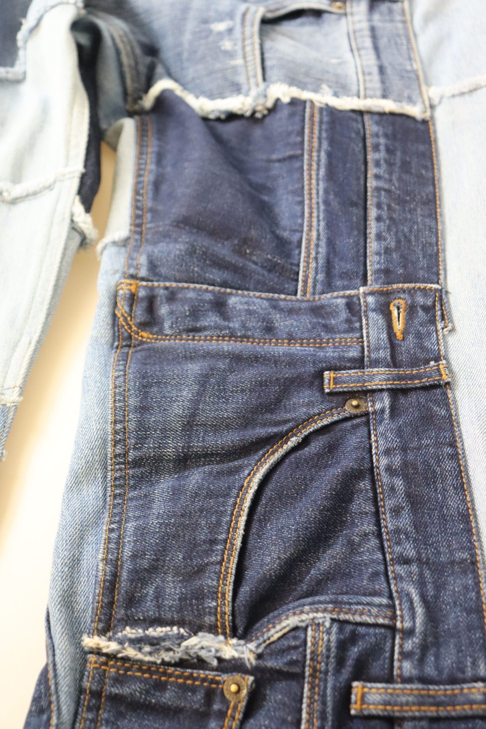 Dolce &amp; Gabbana Multicolor Patchwork High Waist Denim Jeans