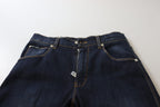 Dolce &amp; Gabbana Blue Cotton High Waist Skinny Denim Jeans