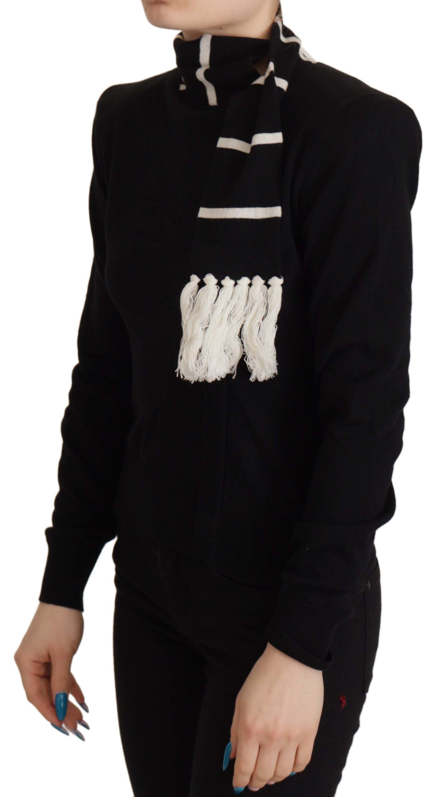 Dolce &amp; Gabbana Black Cashmere Turtleneck Pullover Sweater